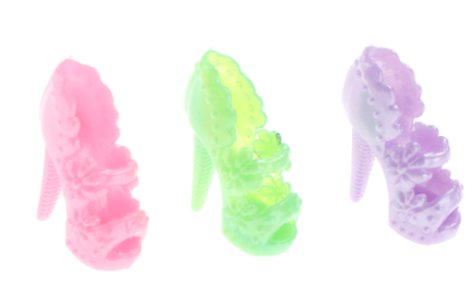 

Босоножки на каблуке с цветочным узором для куклы Барби, 1 пара