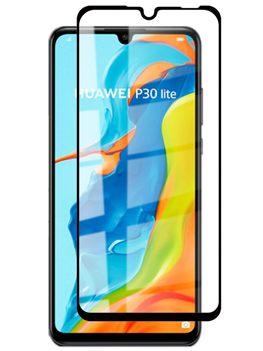 

Защитное стекло для телефона Huawei P30 Lite / cтекло защитное для хуавей П30 лайт / 3d стекло full glue