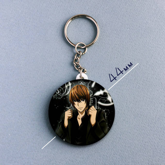 

"Лайт Ягами / Кира (Тетрадь смерти / Death note)" брелок круглый Ø44 мм, Разные цвета