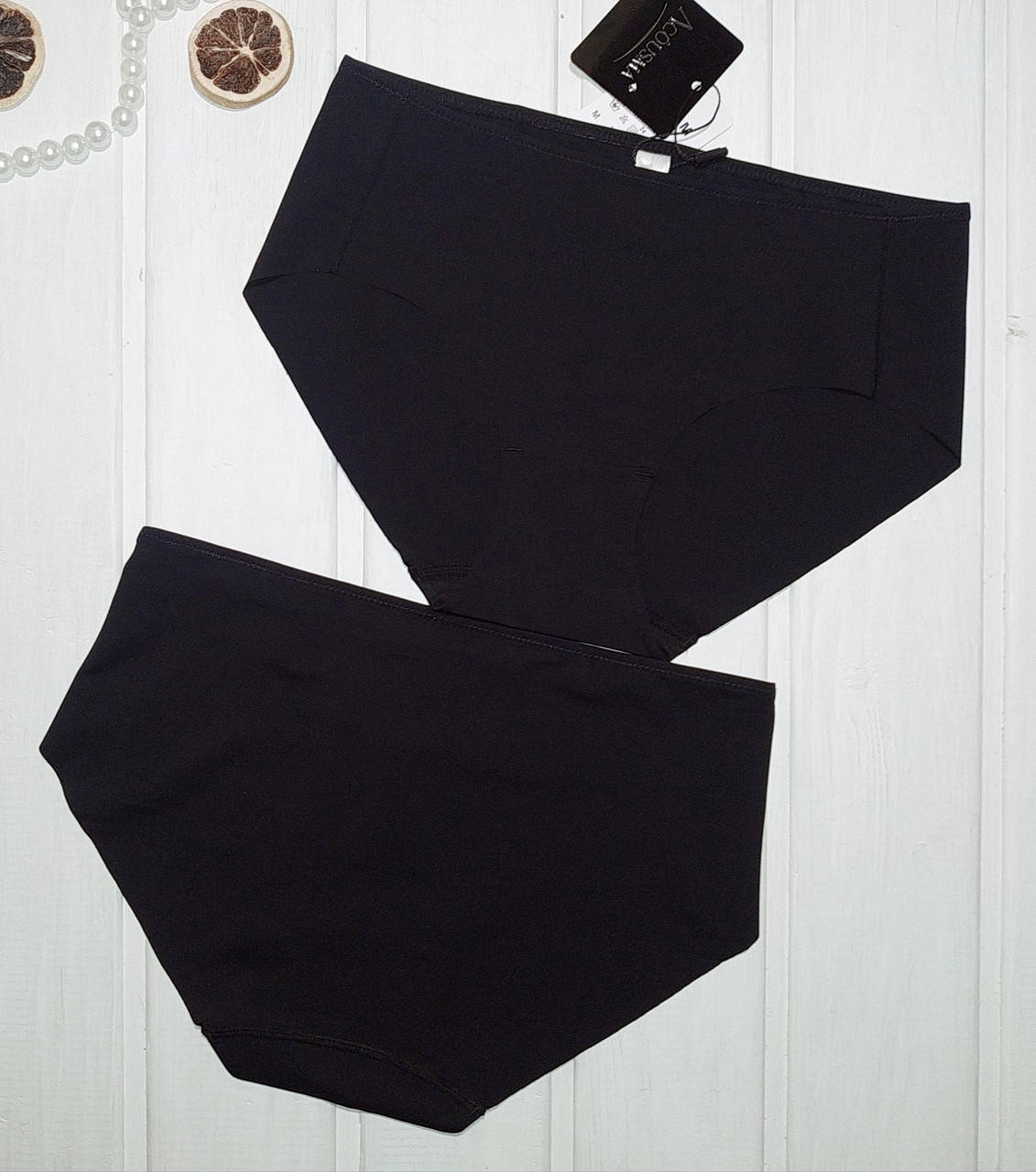 

Бесшовные трусы женские Acousma черный Размеры M XL