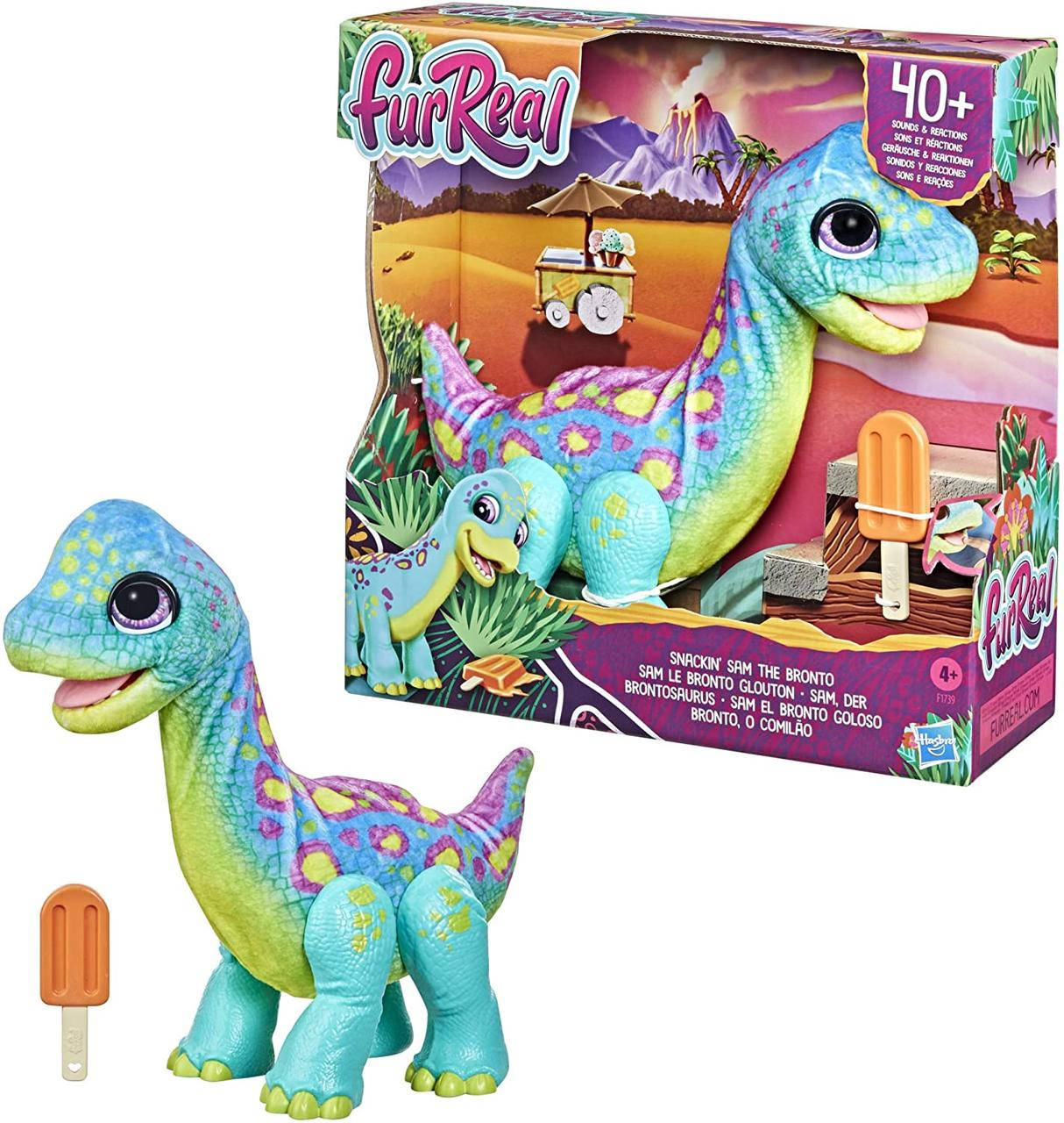 

Интерактивная игрушка Малыш Динозавр Бронто FurReal Friends Snackin Sam The Bronto