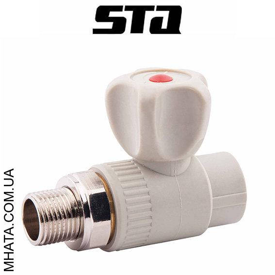 

Кран радиаторный прямой шаровый STA (латунный шар) 20*1/2н", Украина