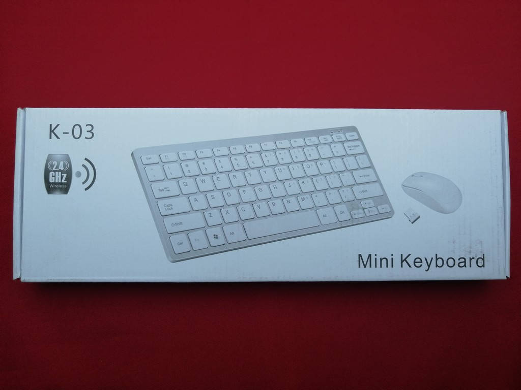 

Клавиатура беспроводная и мышка K-03, Черный