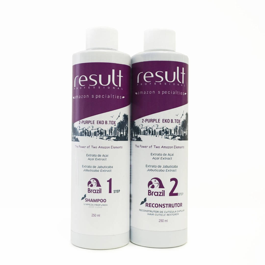 

Мини набор 2-Purple EKO Подготовительный шампунь + Интенсивный термо реконструктор ( Шаг1 + Шаг 2), 2*250 мл