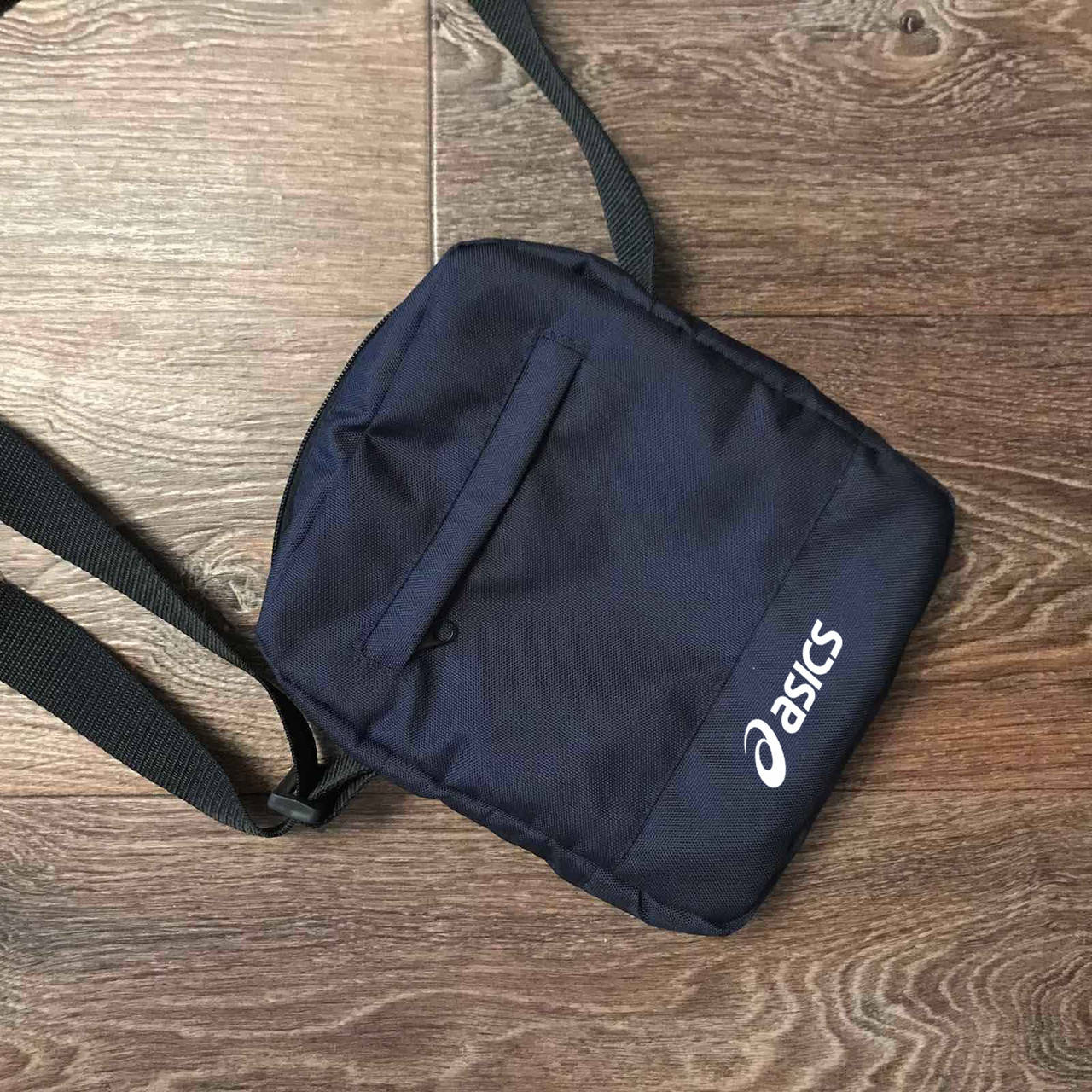 

Сумка мессенджер Асикс, сумка на плечо Asics, барсетка, высокого качества, синяя, Синий