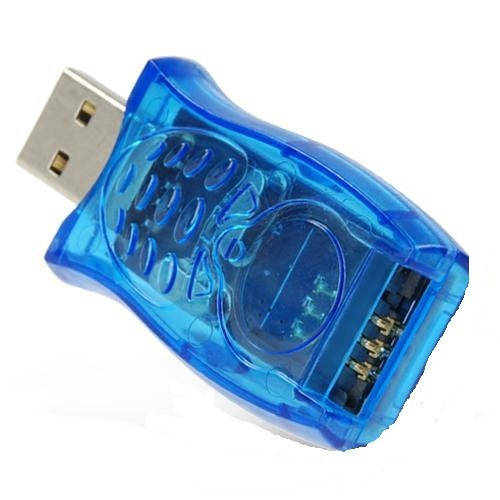 

USB Sim card reader кард ридер клонер GSM/CDMA, Голубой
