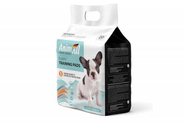 

Пеленки AnimAll Puppy Training Pads для собак и щенков, 60 х 60 см, 20 штук