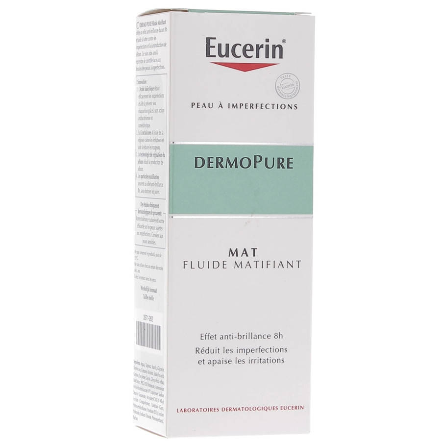 

Флюид матирующий Еуцерин ДермоПью для проблемной кожи Eucerin DermoPure Mattifing Fluid 5мл пробник срок 5/21г