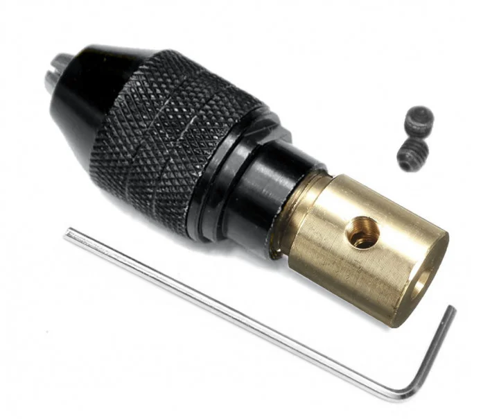 

Кулачковый патрон №318L на вал 3,17мм зажим 0,3-4мм для гравера 8x0.75, дрели, Dremel