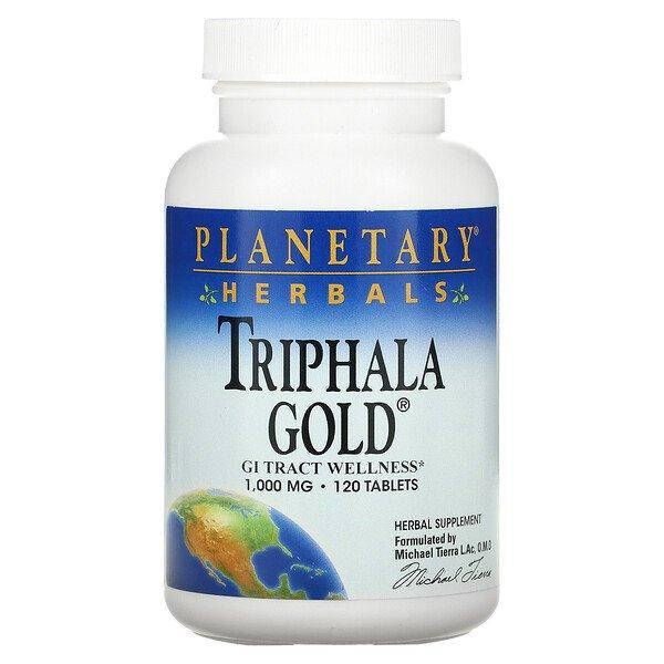

Planetary Herbals Triphala Gold Трифала голд 1000 мг, 120 таблеток