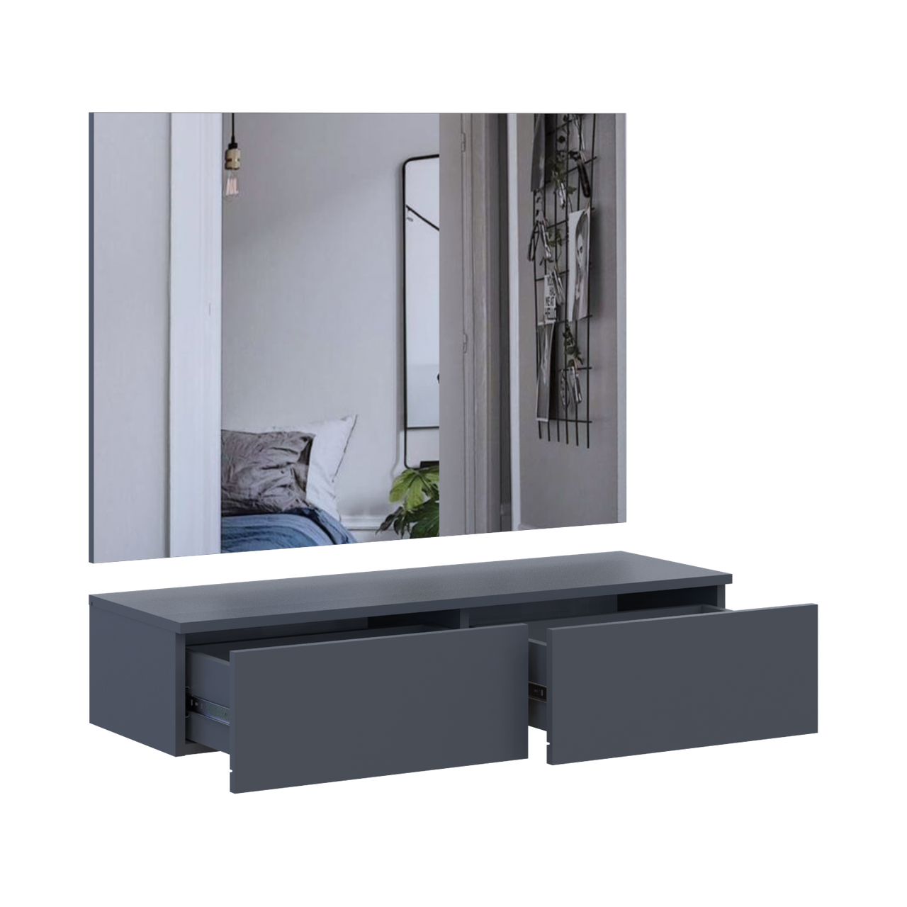 Комплект меблів Doros Левія + дзеркало Графіт 100х32х100 (42005236) 6