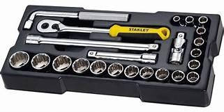 

Набор инструментов 1/2" 23 ед, в ложементе Stanley STMT1-74726