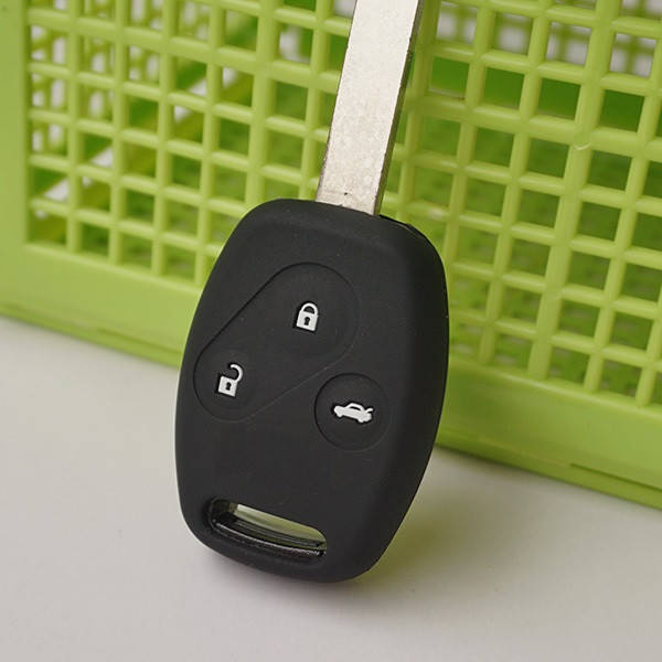 

Силиконовый чехол для ключа Honda Accord,Civic,Civic Type R,Crosstour, CR-V,Fit,FR-V,HR-V,jazz,Pilot, Черный