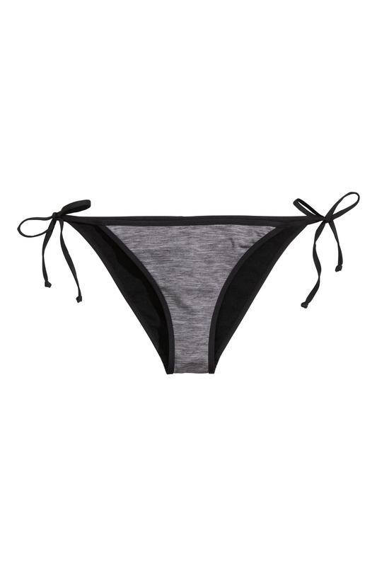 

Плавки бикини, нижняя часть купальника на завязках женский серый h&m 0256513002