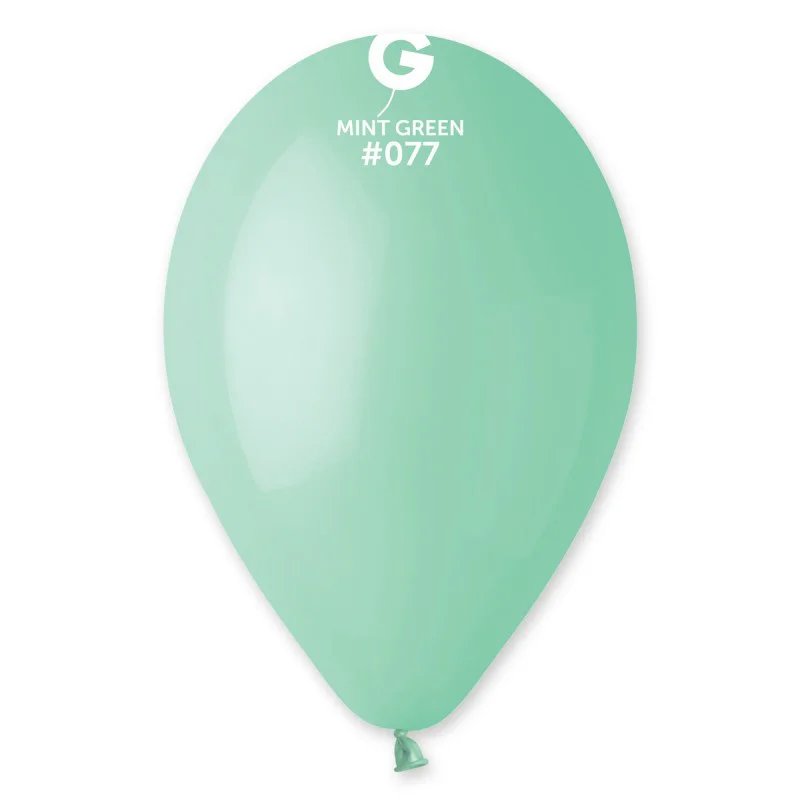 

Латексные шарики Gemar 10"/77 Пастель мятный (100 шт)