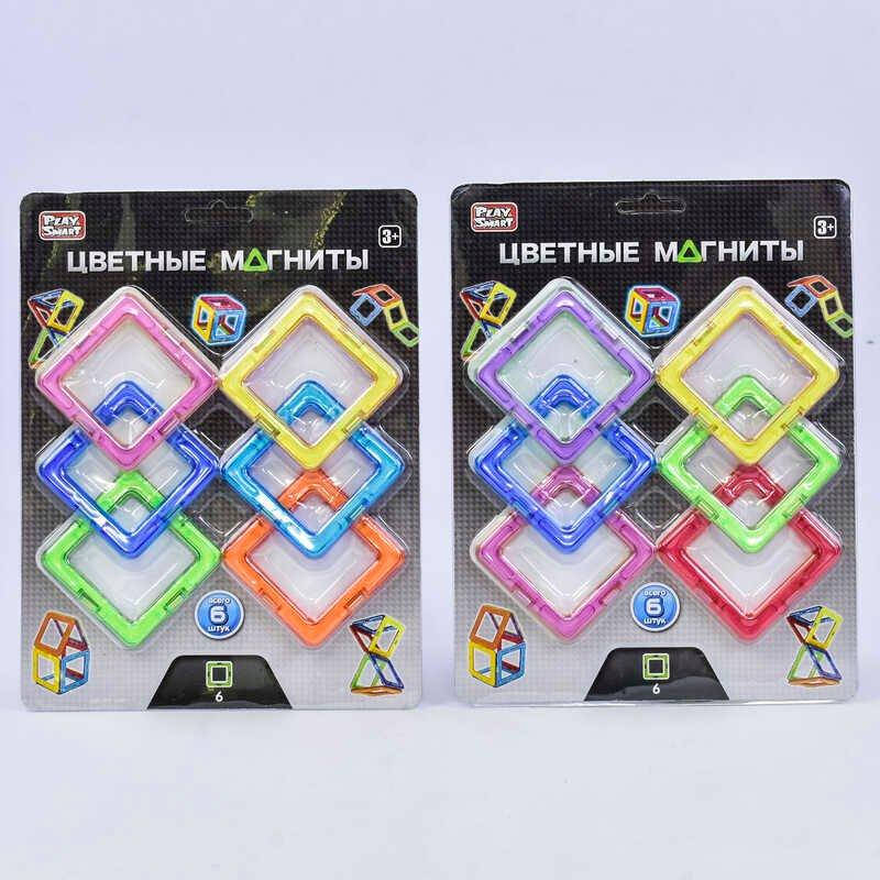 

Конструктор магнитный 2431 (120/2) 6 деталей, 4 модели, на листе