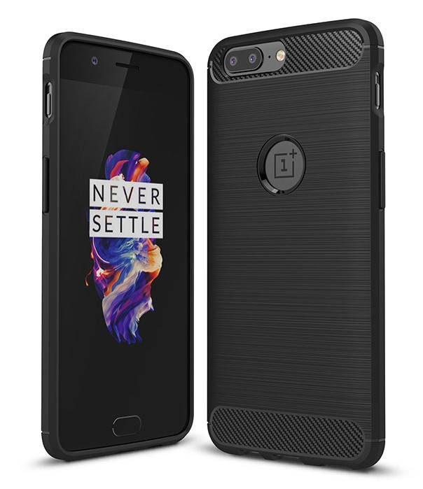 

Противоударный чехол для OnePlus 5 карбон, Черный