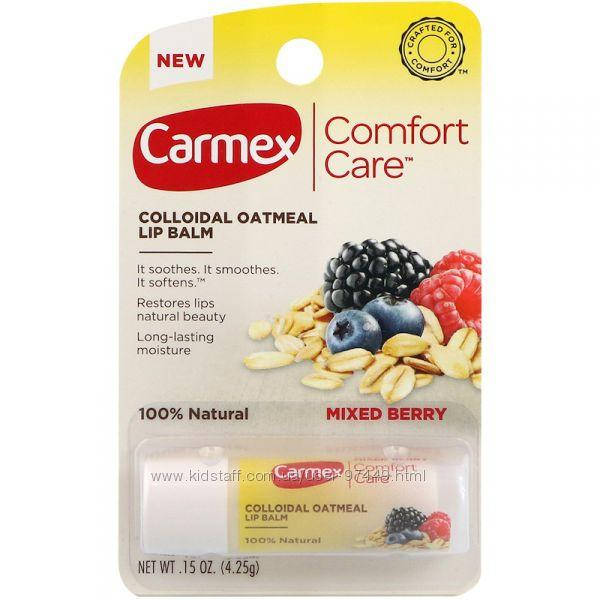 

Carmex, Бальзам для губ Comfort Care, смесь ягод, 4,25 г (0,15 унции)