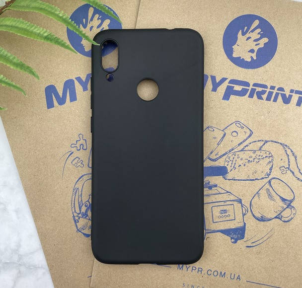 

Чехол силиконовый для Xiaomi Redmi Note 7 черный (5279)