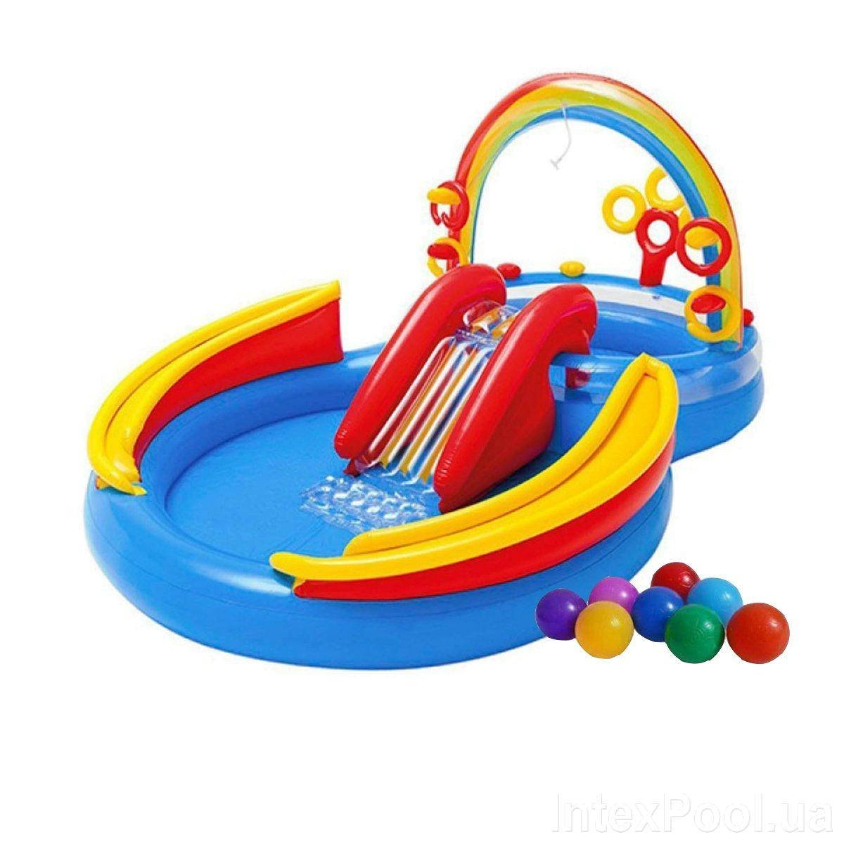

Надувной игровой центр Intex 57453 «Радуга», 297 х 193 х 135 см, Желтый