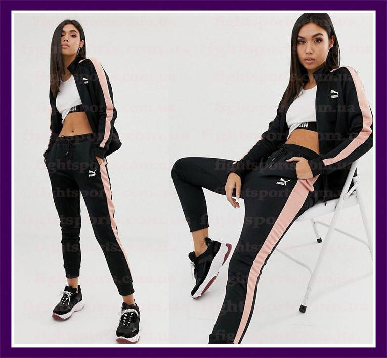 

Женский спортивный костюм PUMA (ПУМА) Черный ИНДОНЕЗИЯ "В стиле"