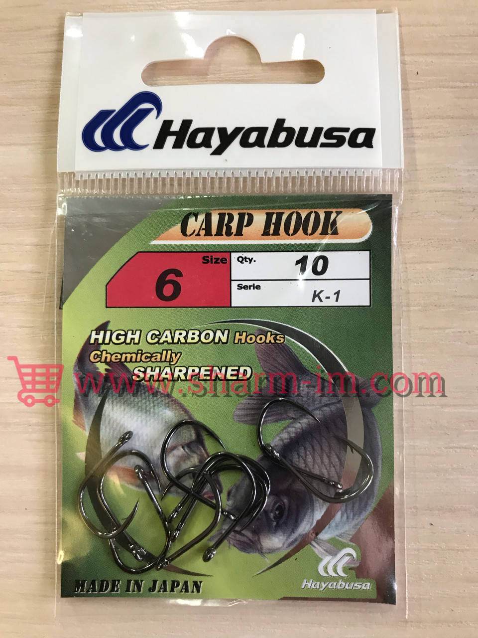 

Карповые крючки Hayabusa К-1 BN №06