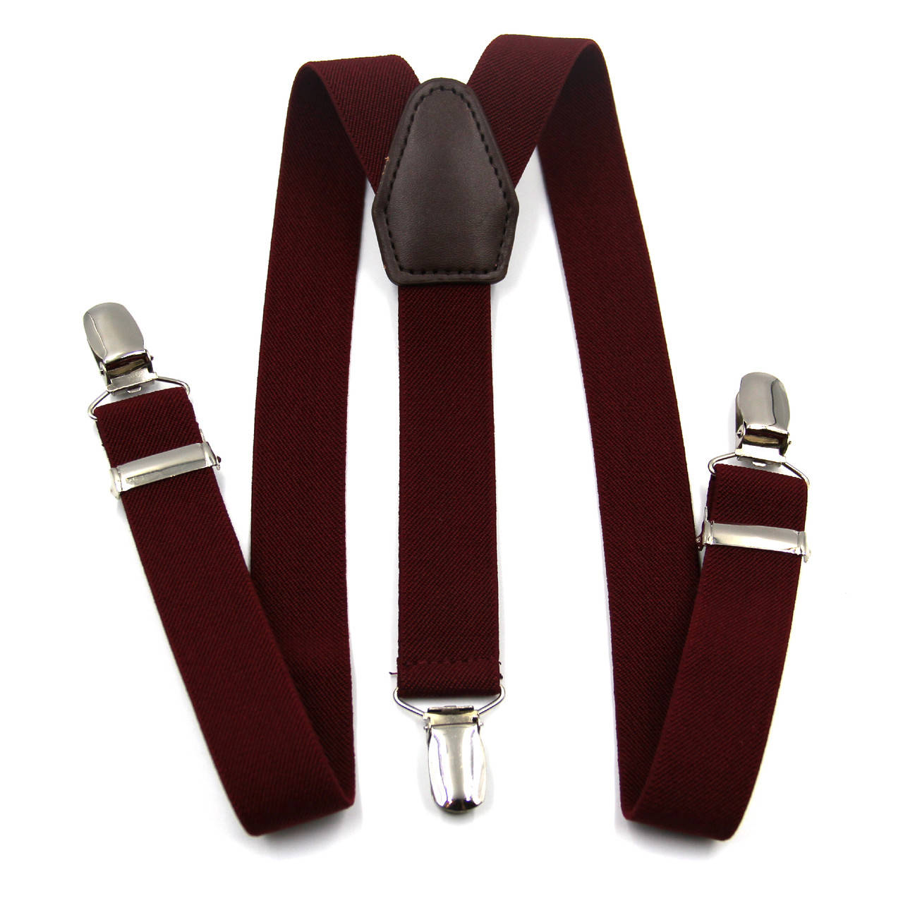 

Детские подтяжки универсальные 14 цветов Бордовый