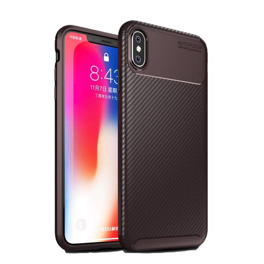 

Чехол Carbon Case Apple iPhone X / iPhone XS Коричневый