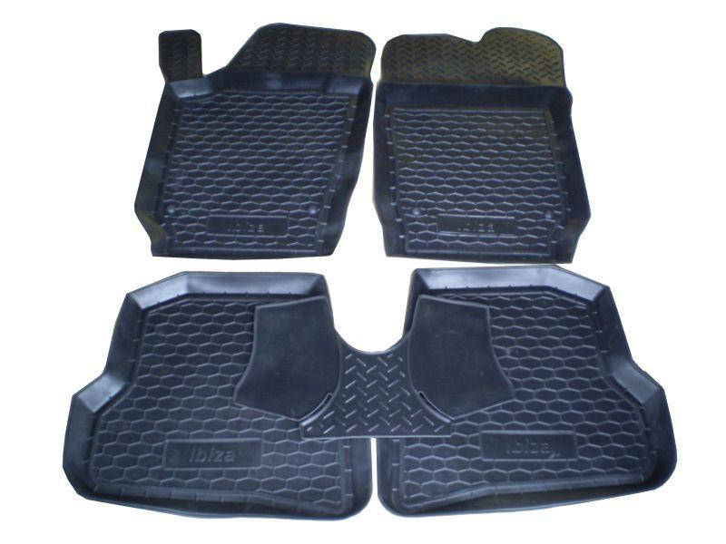 

Коврики в салон Seat Ibiza 2008- (5 шт) каучук ТЭП, Черный