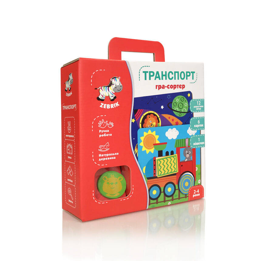 

Игра-сортер "Транспорт" Vladi Toys ZB2002-06 (укр), Разные цвета