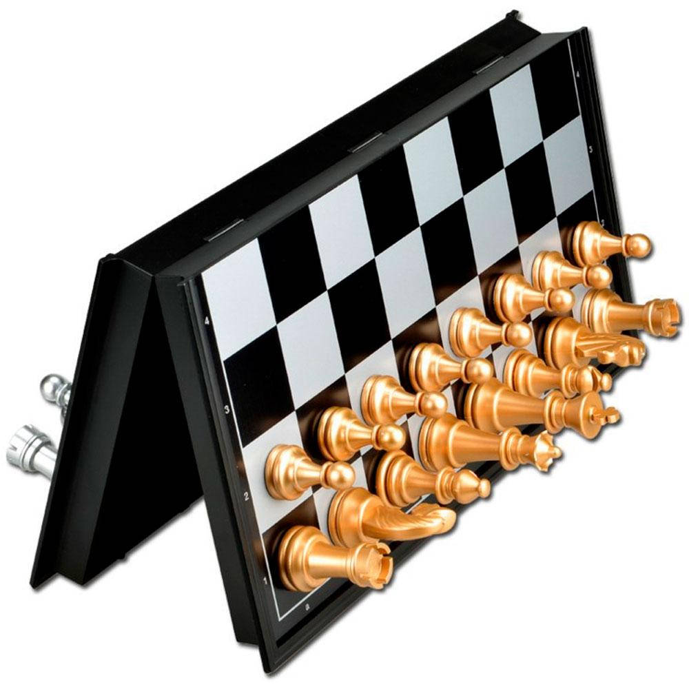 

Шахматы на магните U3, средние, Gold/Silver