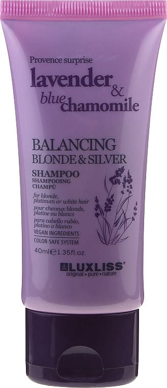 

Шампунь для блонда Luxliss Balancing Blonde & Silver Shampo - 40 ml