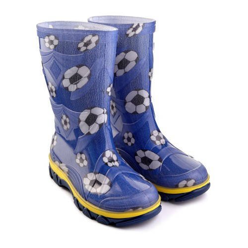 

Детские резиновые сапожки Мяч на синем L-9502-4-CH-25 (27-35), Синий