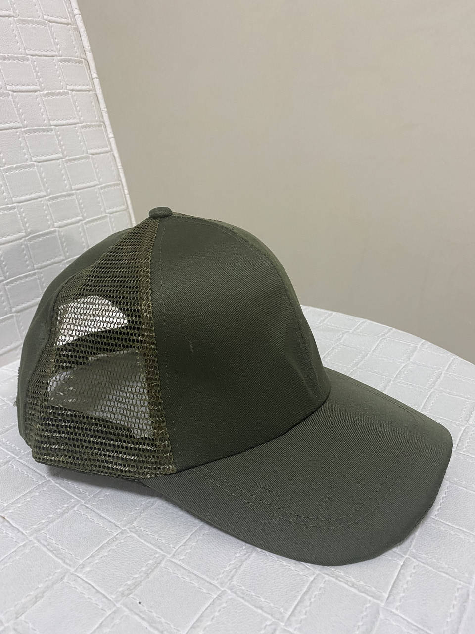 

Бейсболка олива с сеткой, Оливковый