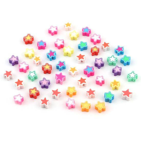 

Бусины Finding Звёзды плоские Микс Полимерная глина 8 мм x 8 мм Упаковка 10 шт