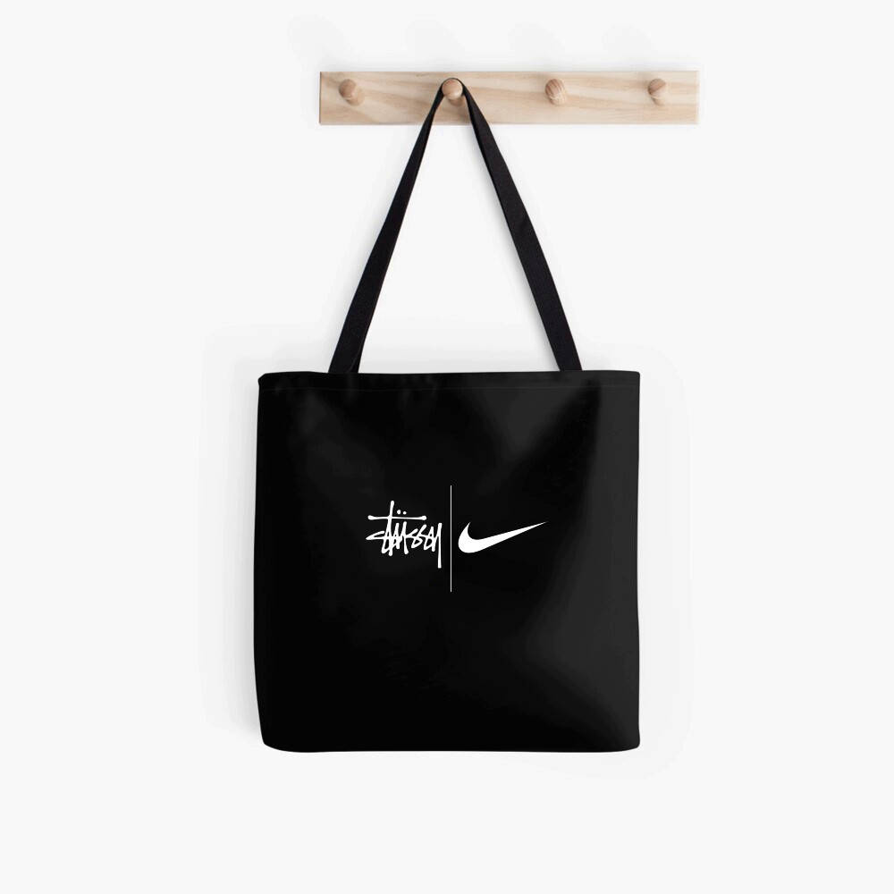 

Эко сумка шоппер Stussy / Nike Logo унисекс Стусси Найк, Черный