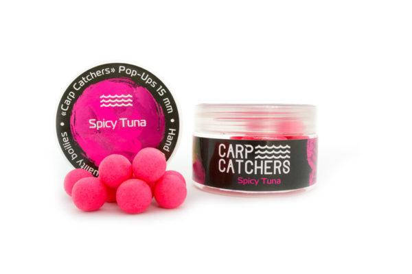 

Бойлы pop-up Carp Catchers «Spicy Tuna» 15 мм 30 шт