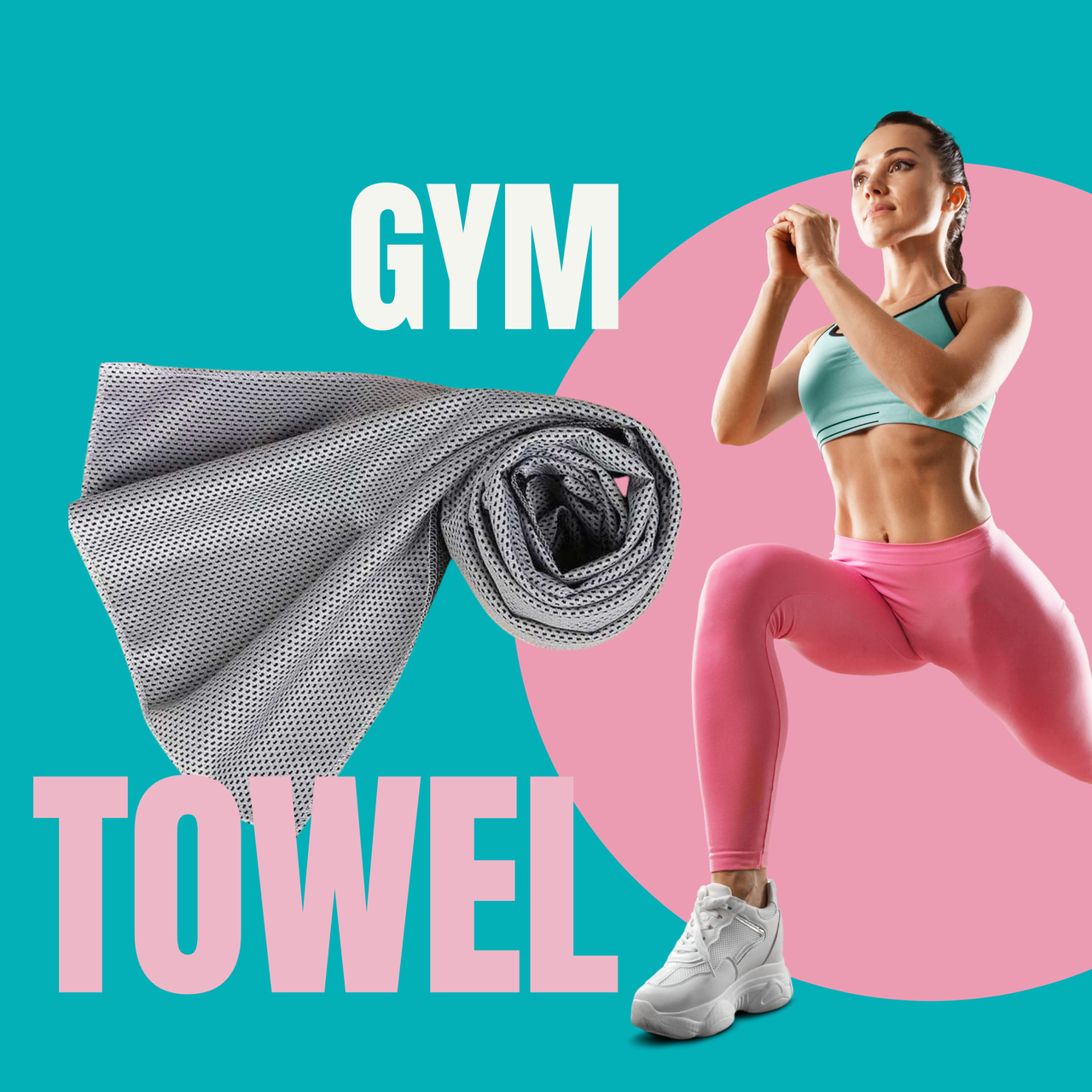 

Охлаждающее полотенце Cool Towel, цвет светло-серый