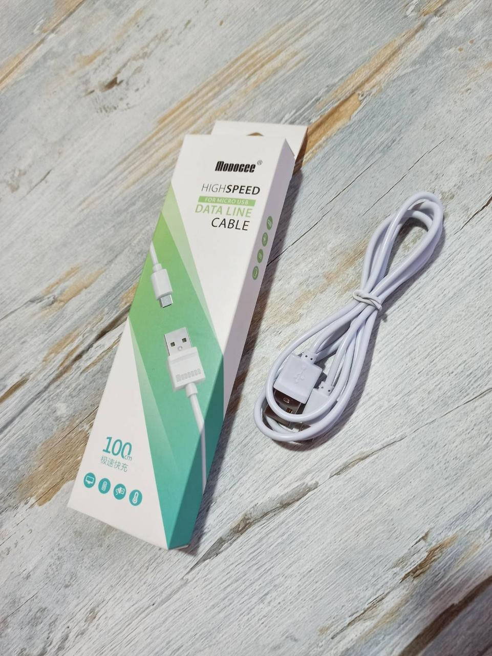 

Кабель USB - micro USB, шнур микро usb, Modocee, модель MDK-800, Цвет белый, длинна 1 метр
