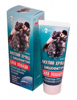 

Крем Сила Лошади «Акулий хрящ с бишофитом» (помощь при отложении солей), 75 мл