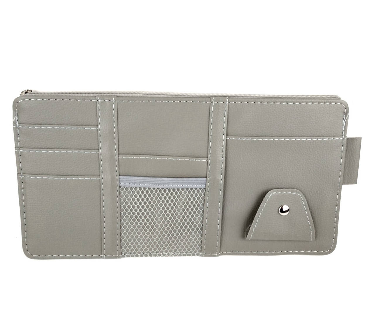 

Органайзер на солнцезащитный козырек в салон авто Серый