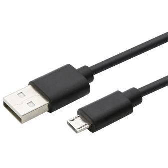 

05-09-061. Шнур USB штекер А - штекер miсro USB, черный, 80см