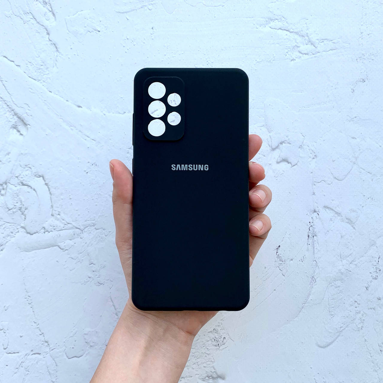 

Чехол на Samsung Galaxy A52 Silicone Case черный силиконовый / для Самсунг Гелекси А52