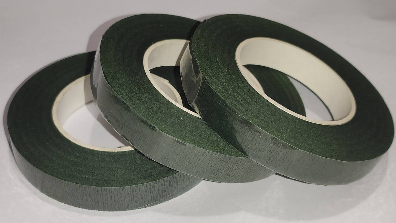 

Лента флористическая, тейп-лента 30 метров. Цвет - тёмно - зелёный.