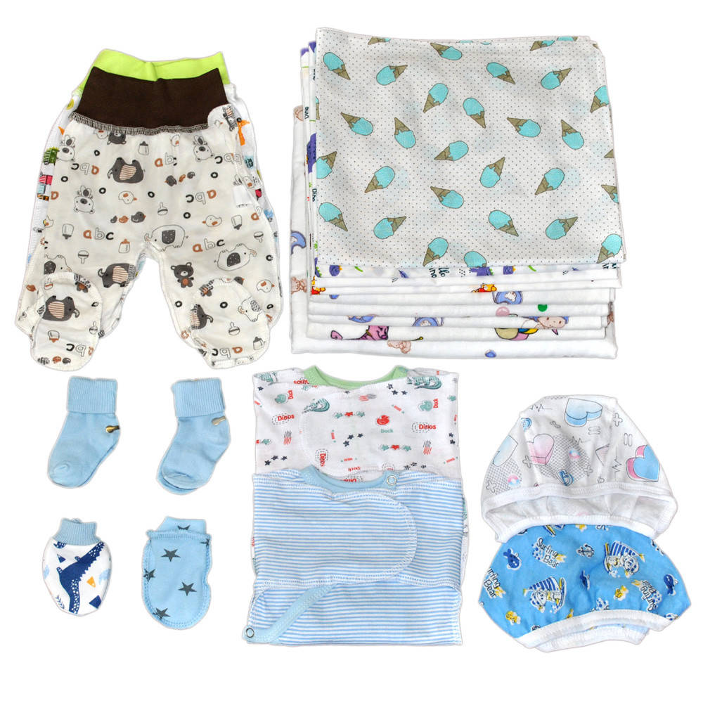 

Набор для новорожденных для мальчика - 20 единиц.