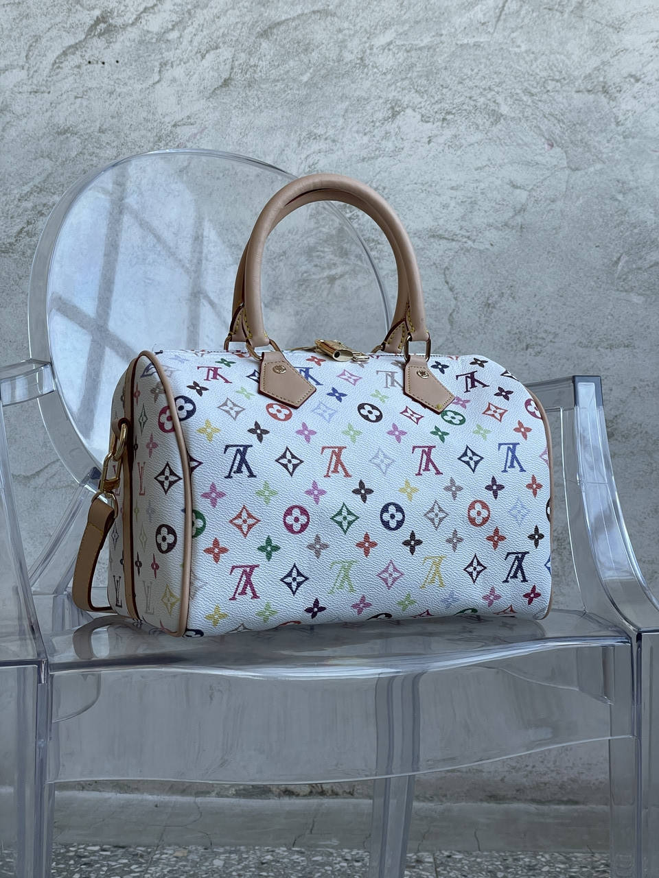 

Сумка Женская Louis Vuitton Speedy 30 White Белого Цвета, Белый