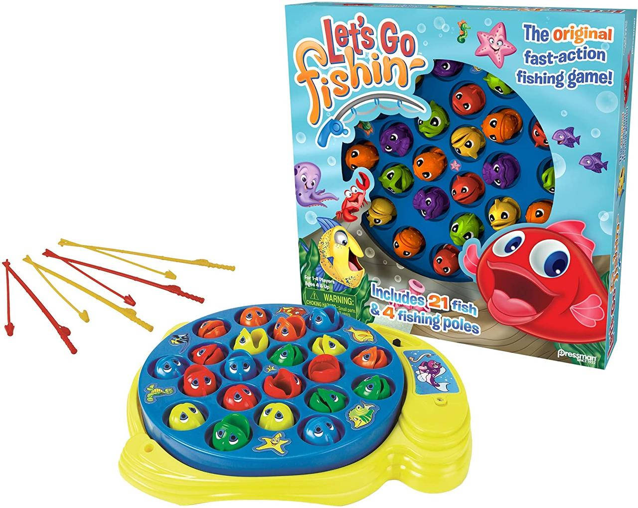 

Настольная игра - занимательная рыбалка Lets Go Fishing Pressman, Разные цвета