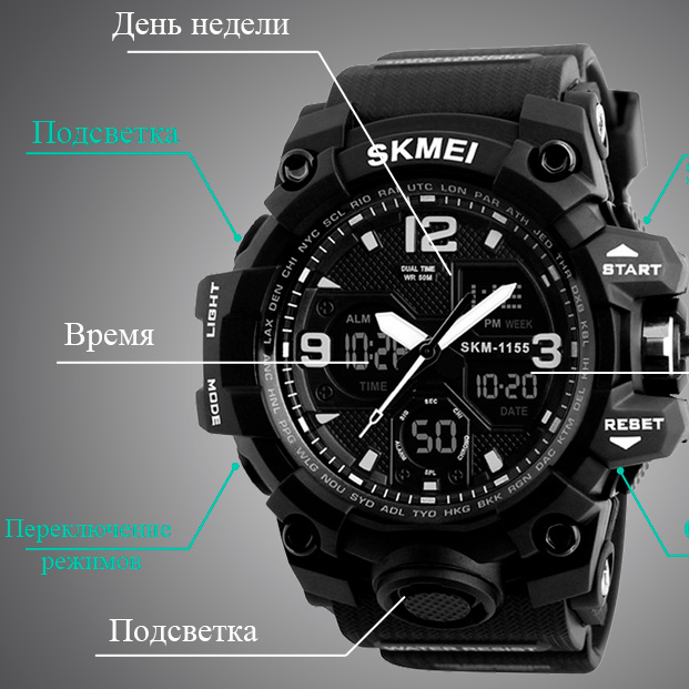 

Армейские наручные часы противоударные водонепроницаемые Skmei Оригинал