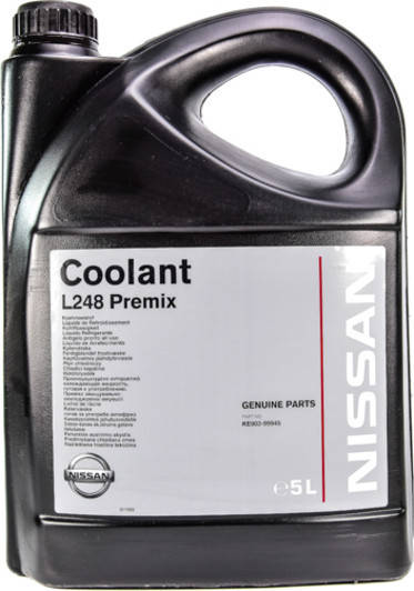 

Готовый антифриз Nissan Антифриз L248 Premix (зелёный -38 ) 5л (KE90299945)