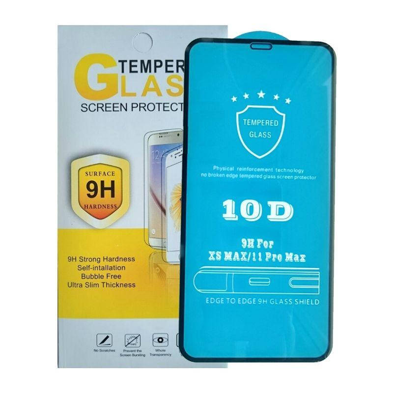 

Защитное стекло iPhone 11 Pro Max черное 10D, Черный